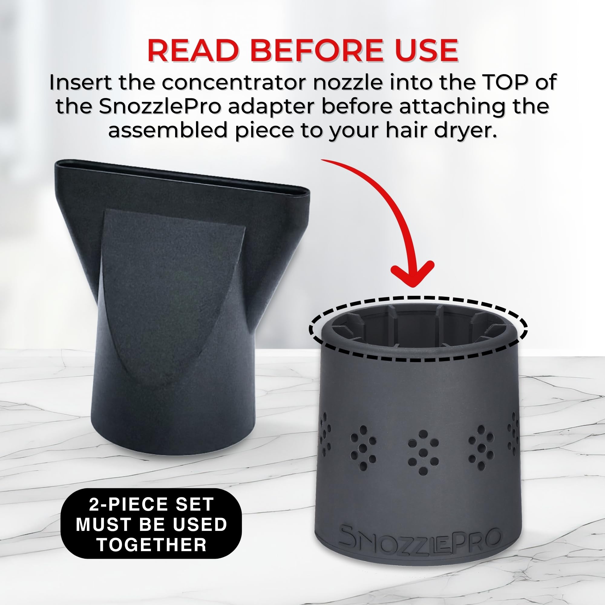 へードライヤー Amazon.com: SnozzlePro Universal Hair Dryer Attachment Adapter